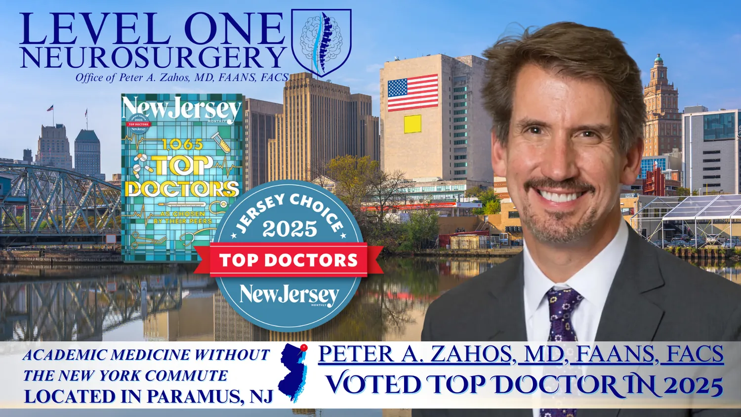 Dr. Peter A. Zahos, New Jersey Monthly 2025 Top Doctor