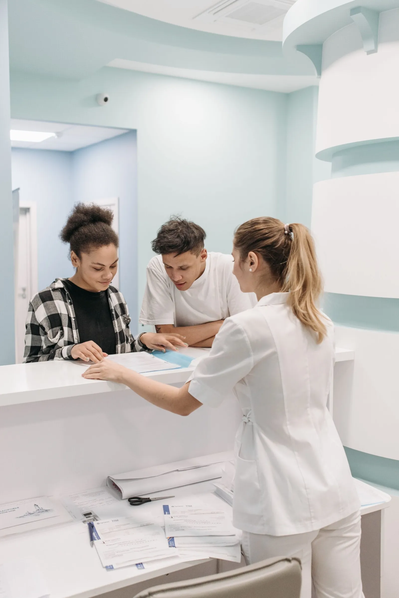 Doctor speaking with a patient